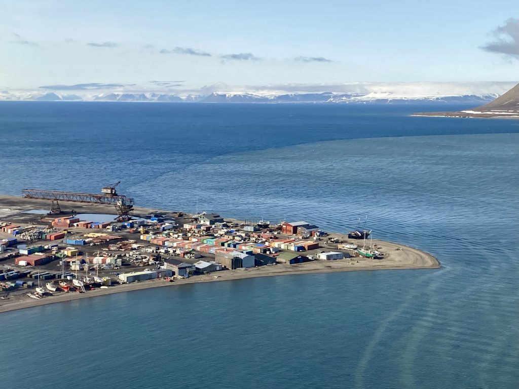First view of Longyearbyen, a city of only approximately 2400 residents